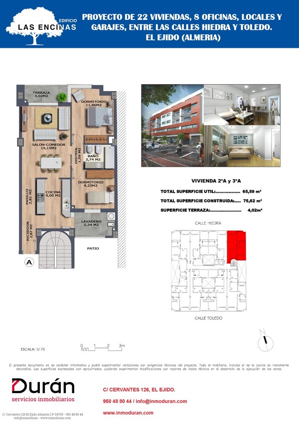 VIVIENDA EN PLANTA 2ºA Y 3ºA VIVIENDA EN PLANTA 2ºA Y 3ºA