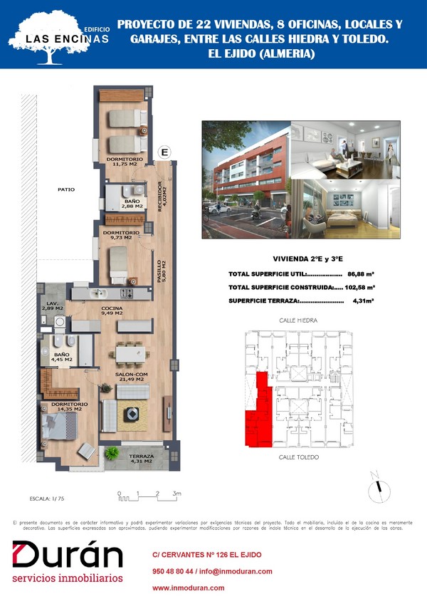 VIVIENDA EN PLANTA 2ºE Y 3ºE VIVIENDA EN PLANTA 2ºE Y 3ºE