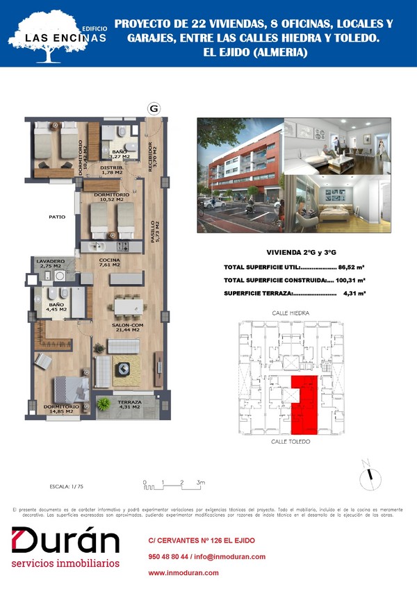 VIVIENDA EN PLANTA 2ºG Y 3ºG VIVIENDA EN PLANTA 2ºG Y 3ºG